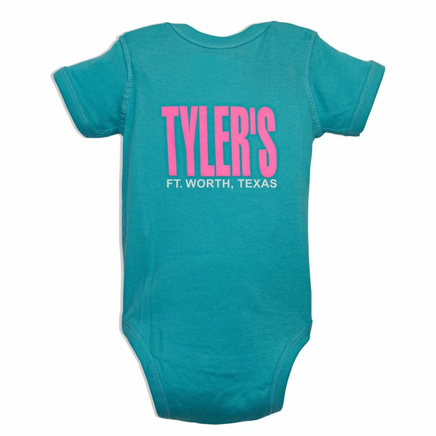 Caribbean Blue and Pink Onesie - Comfortable Unisex Baby Romper for Everyday Wear