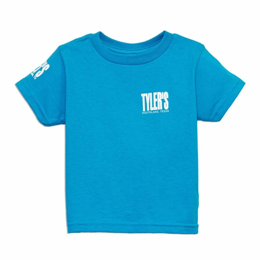 "Tyler's Turquoise and White Toddler T-Shirt – Southlake Collection"