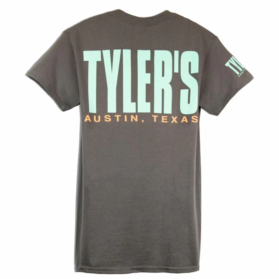 Charcoal and Mint Graphic Tee by Tyler's - Austin Inspired Casual T-Shirt