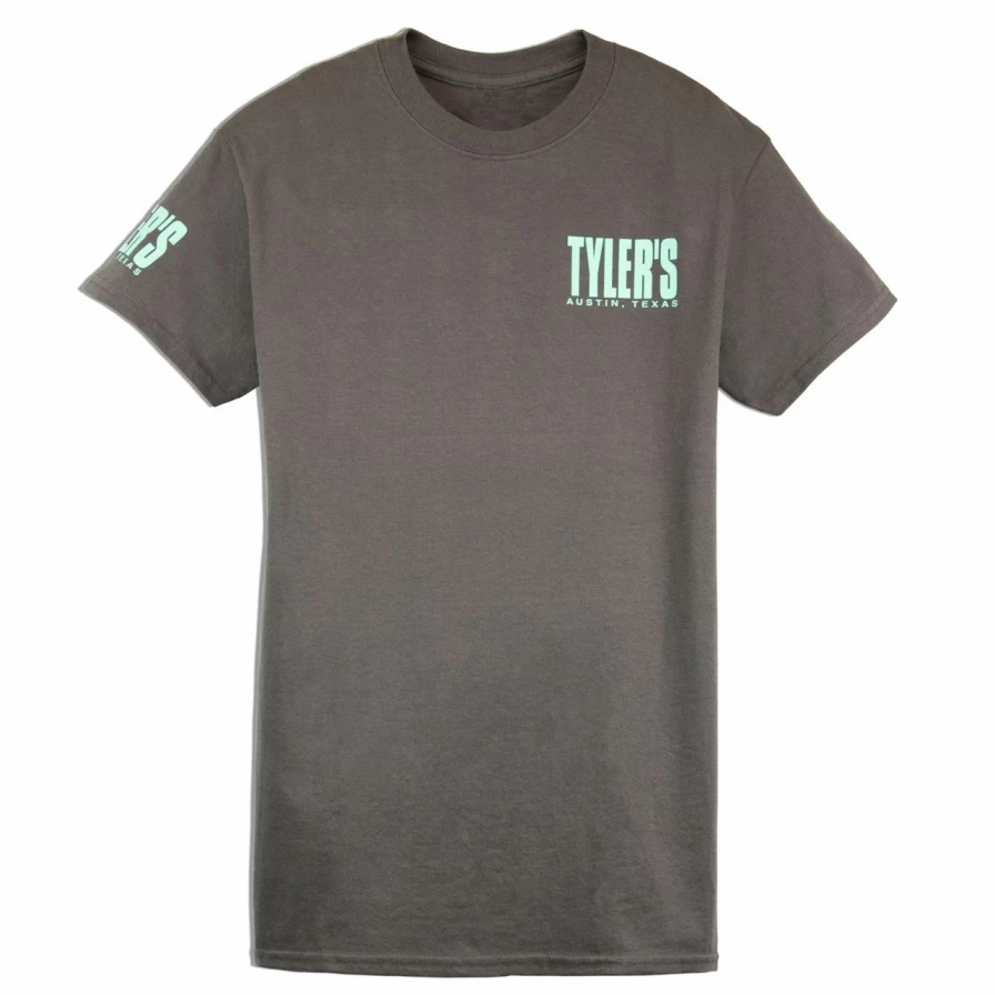 Charcoal and Mint Graphic Tee by Tyler's - Austin Inspired Casual T-Shirt