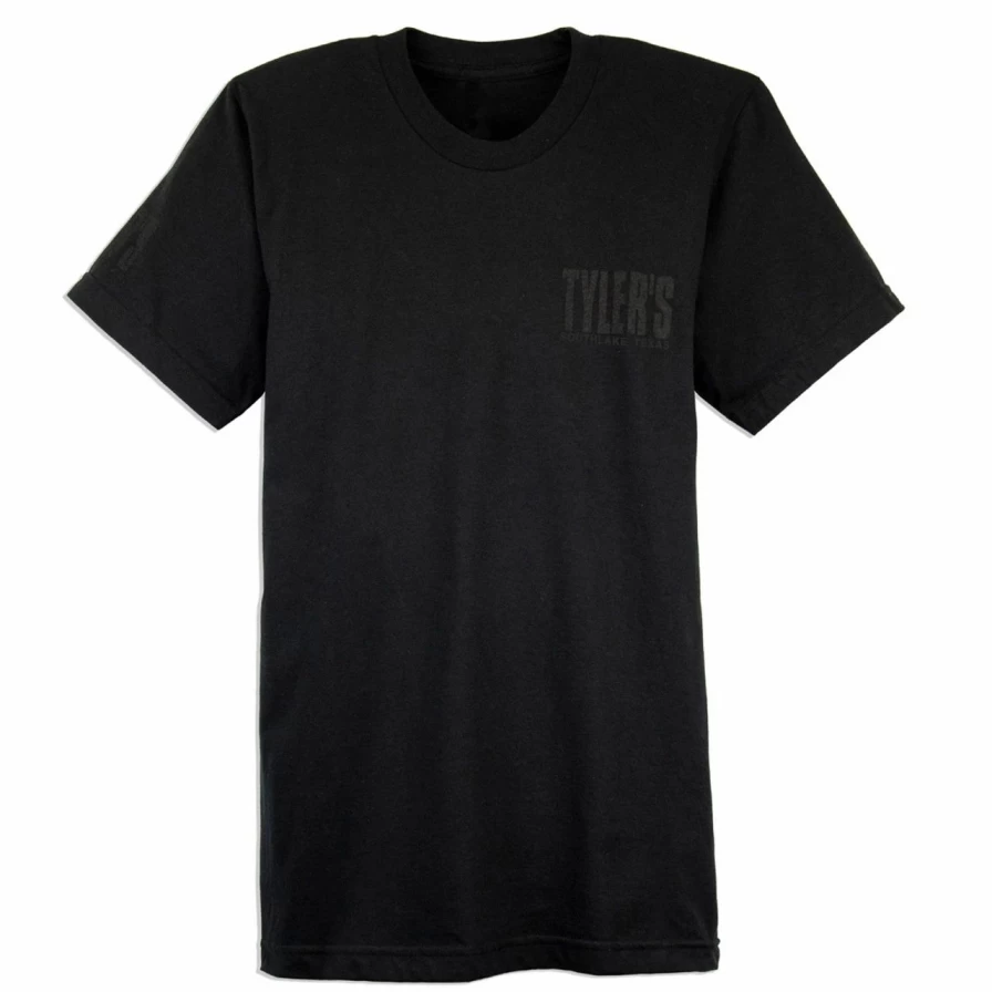 "Men's Black T-Shirt - Classic Fit Casual Tee by Tyler's Southlake"