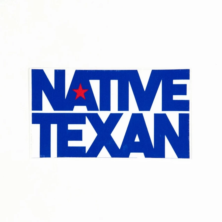 "Authentic Texas Pride Sticker - Native Texan Decal for Laptops, Cars & More"