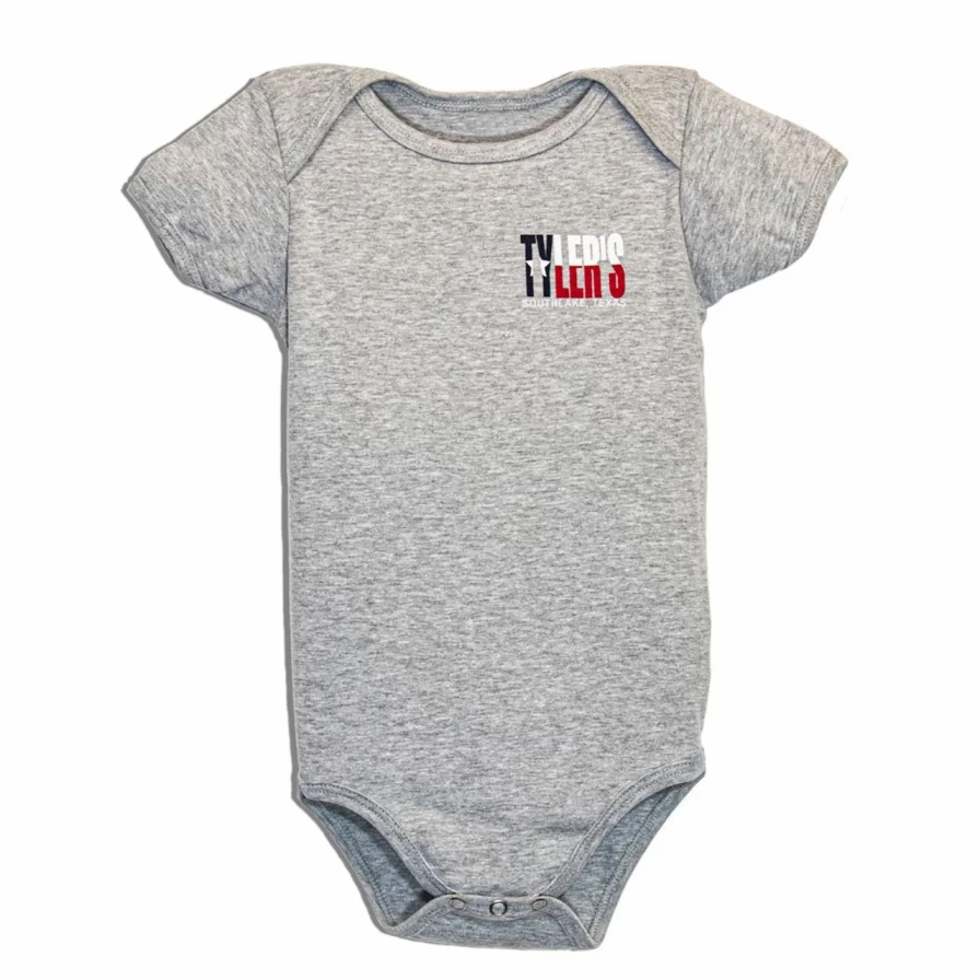 "Texas Flag Grey Onesie - Stylish Southlake Baby Bodysuit"