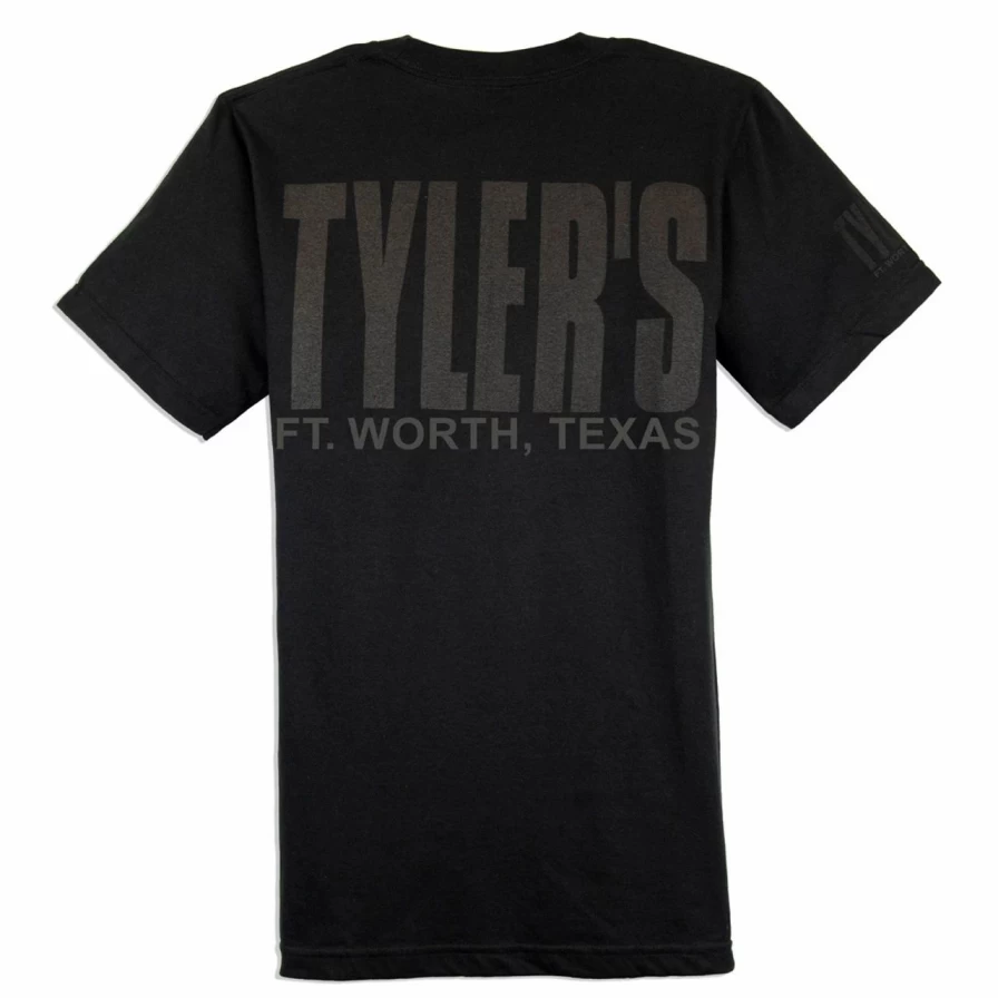 "Tyler's Classic Black T-Shirt | Comfortable Cotton Tee | Ft. Worth Inspired Design"