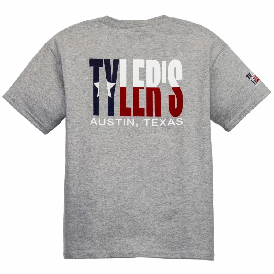 "Kids' Grey Texas Flag T-Shirt Austin Tyler's The Creator Inspired Tee"