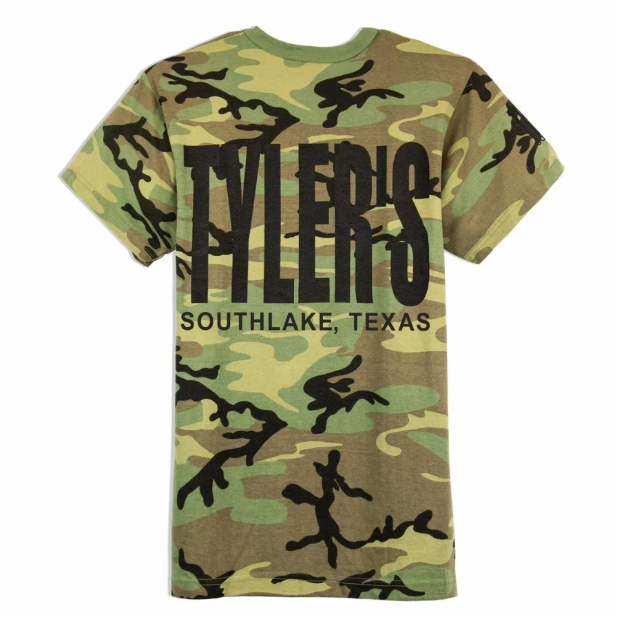 "Camo and Black Graphic Tee by Tyler's - Southlake Collection"