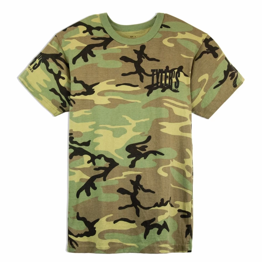 "Camo and Black Graphic Tee by Tyler's - Southlake Collection"
