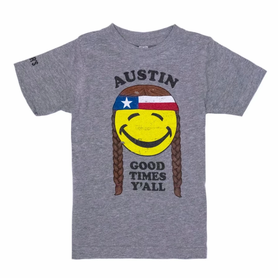 "Heather Gray Kids' Austin Good Time Y'All T-Shirt"