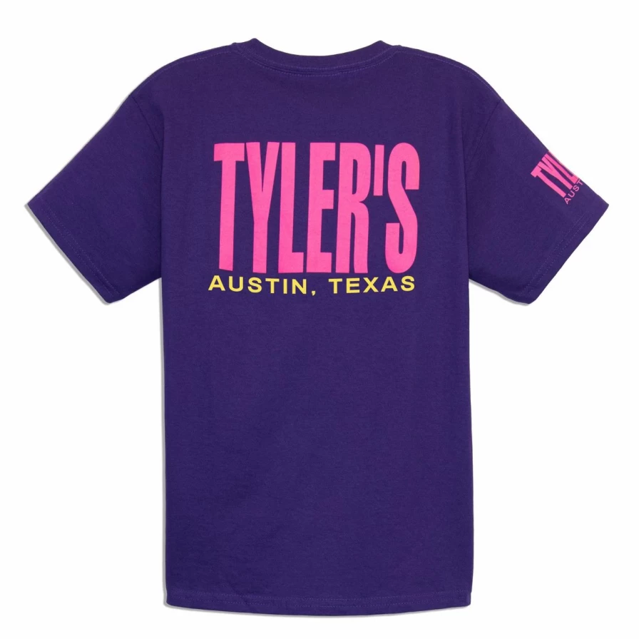 Kids' Purple and Pink Graphic Tee - Austin Themed Tyler's Style T-Shirt