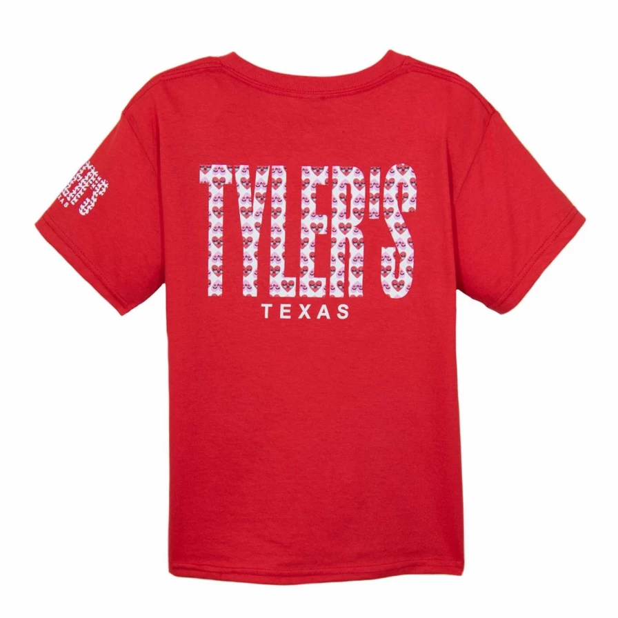 Kids' Valentine's Day Smiley Hearts Graphic Tee - Tyler's Fun Holiday Shirt for Boys & Girls