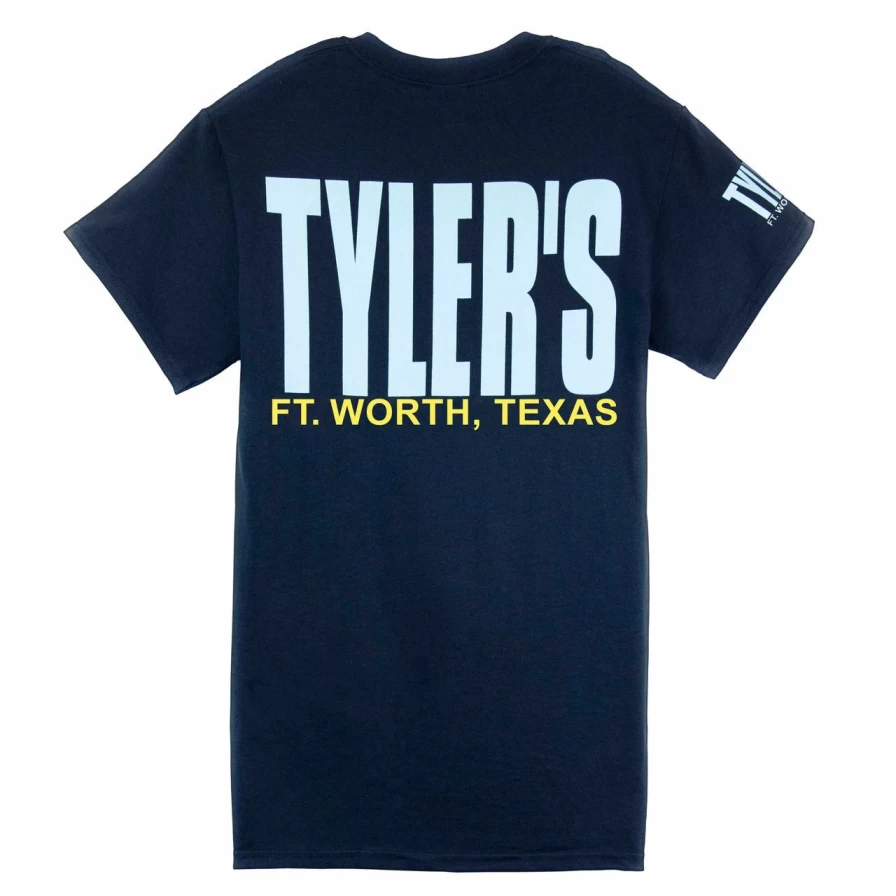 "Navy and Light Blue T-Shirt | Comfortable Cotton Tee | Tyler's Collection"