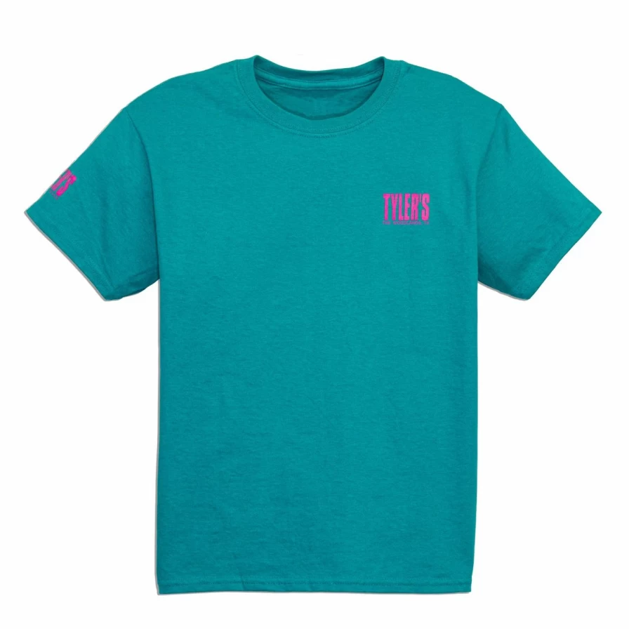 Kids' Tyler's Green and Pink Floral Print T-Shirt - The Woodlands Collection