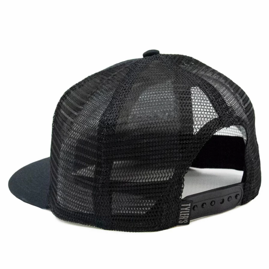 "Black Army Band Trucker Hat - Austin, Texas Military Style Cap"