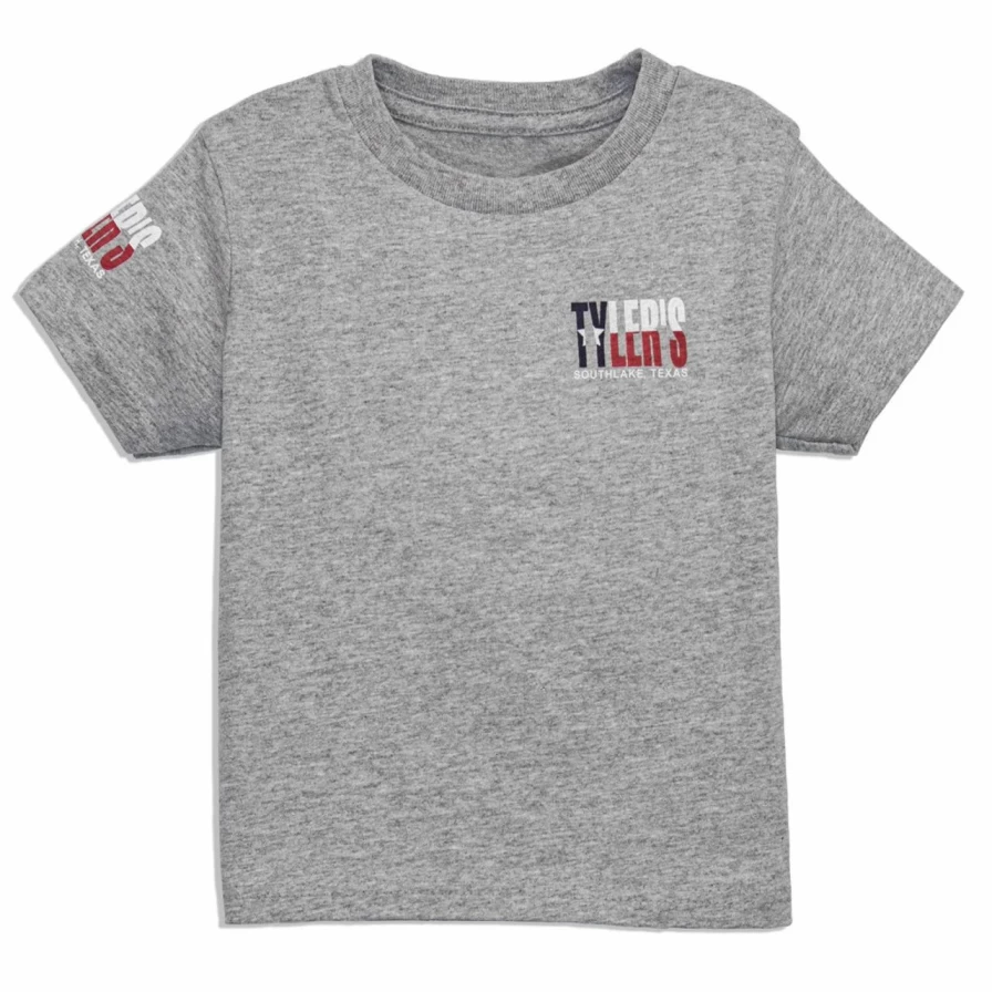 "Toddler's Grey Texas Flag T-Shirt - Southlake Style for Boys & Girls"