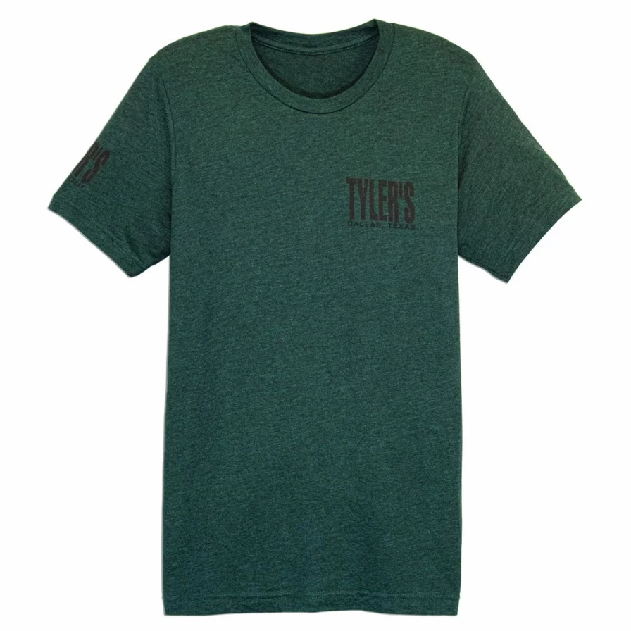 Tyler's Dallas Emerald and Black Track Tee - Stylish Comfort Fit T-Shirt