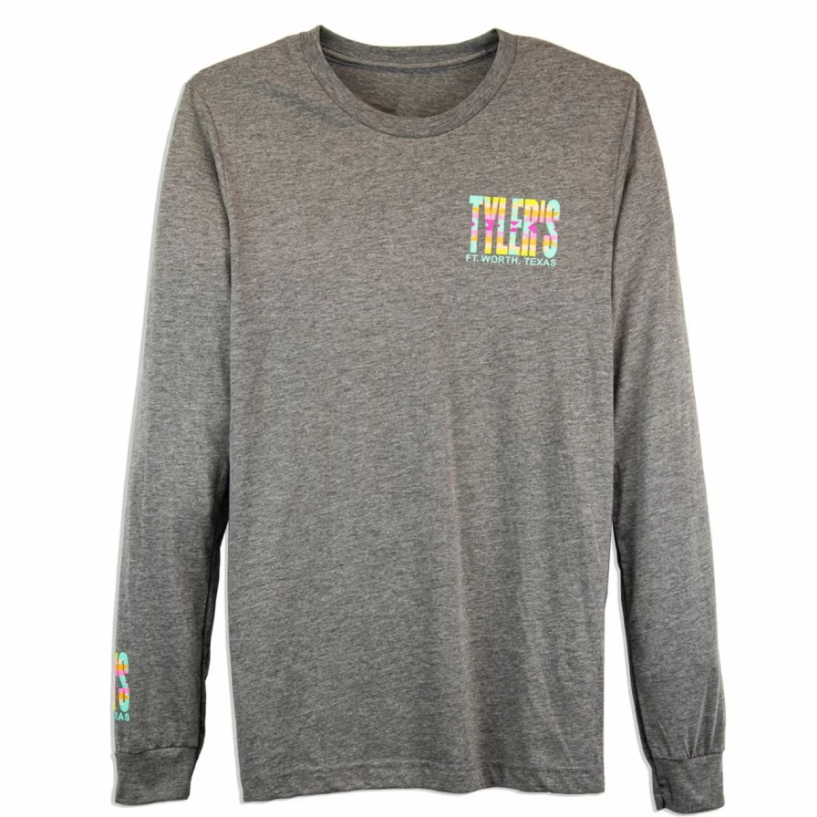 Pastel Aztec Long Sleeve T-Shirt for Men - Stylish Printed Top for Casual Wear