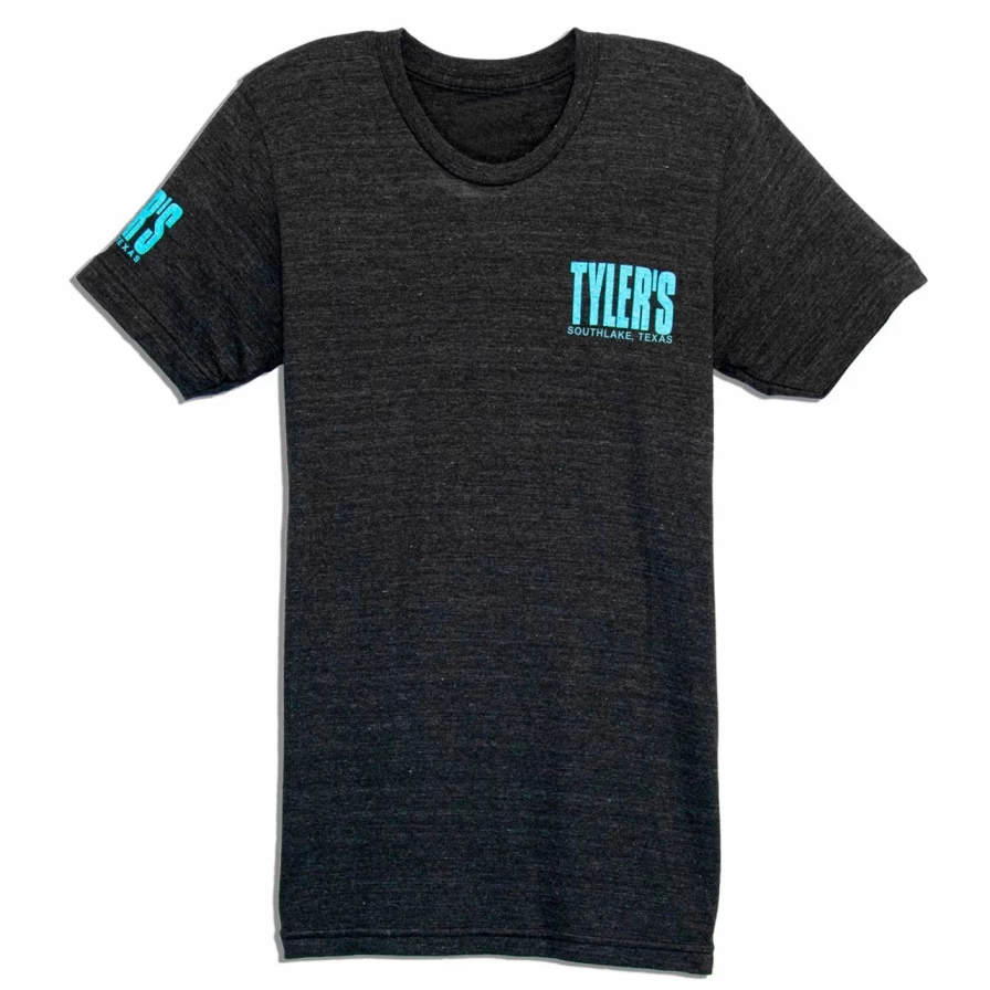 Men's Aqua and Yellow Graphic Track Tee - Southlake Style Casual T-Shirt