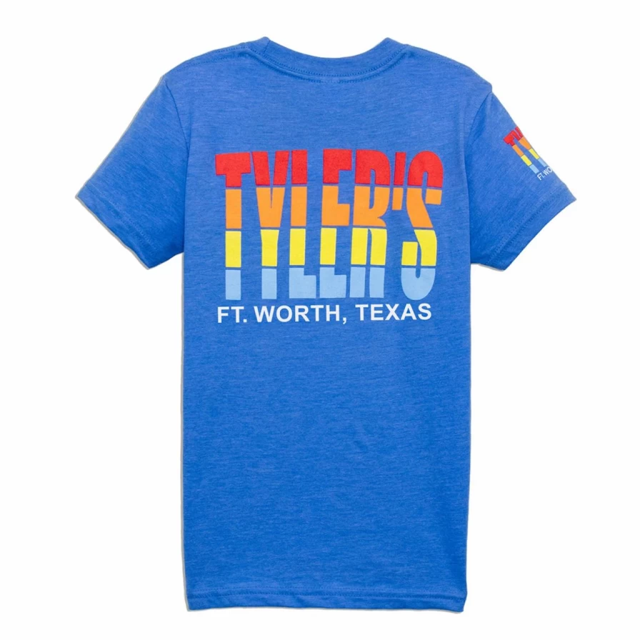 Kids' Striped Sailboat Print T-Shirt - Tyler's Casual Track Tee for Boys & Girls