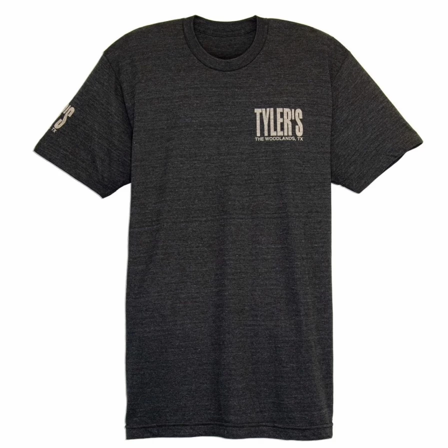 Tyler's Heather Tee The Woodlands - Black/Clear Vintage Style T-Shirt