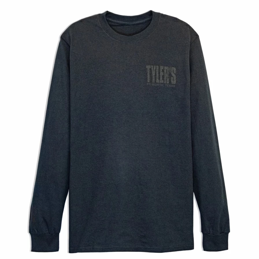 "Men's Black Long Sleeve T-Shirt - Premium Cotton Comfort Fit Casual Top"