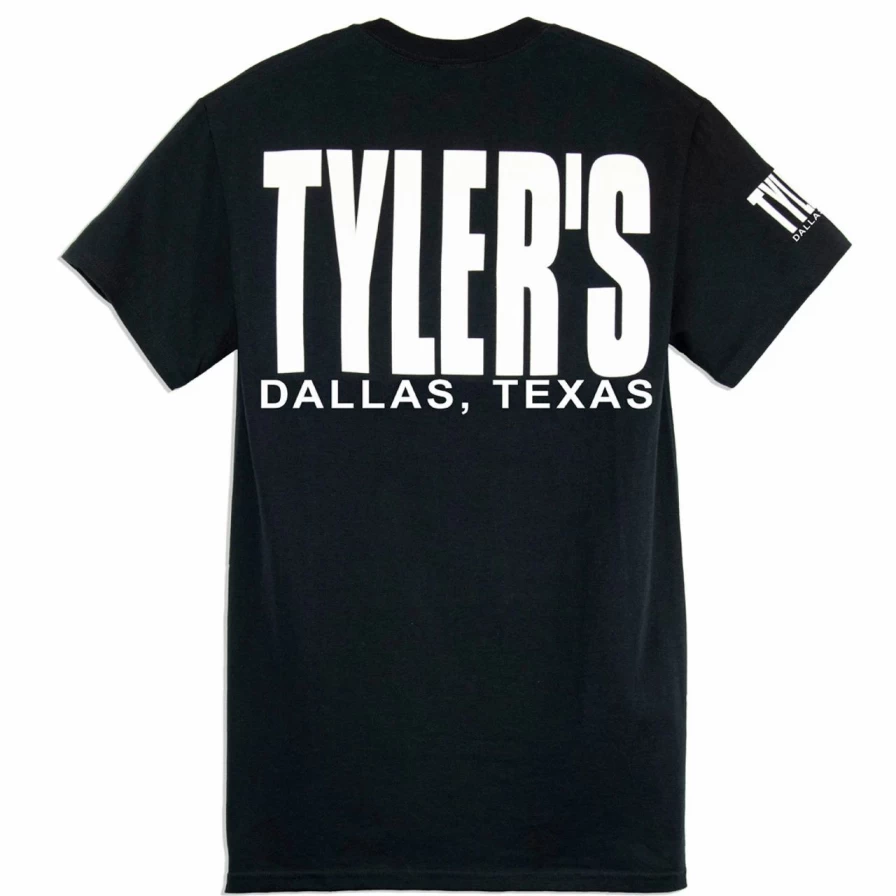 Dallas Themed Black and White T-Shirt by Tyler's - Stylish Unisex Tee