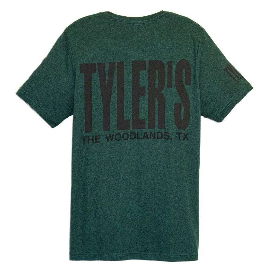 Emerald and Black Track Tee by Tyler's - The Woodlands Collection