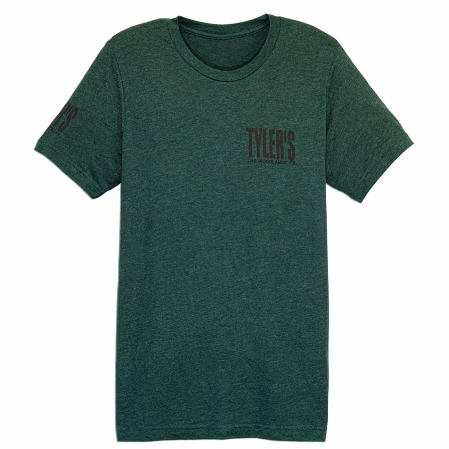 Emerald and Black Track Tee by Tyler's - The Woodlands Collection