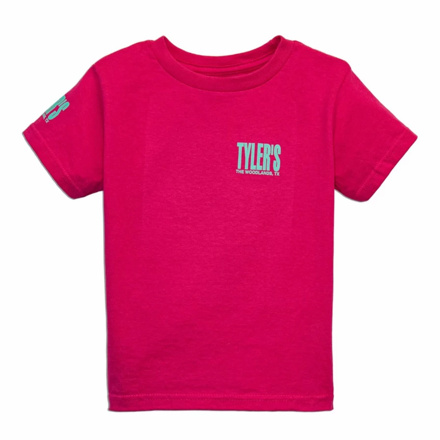 Toddler's Pink and Mint Green Tyler Tee - The Woodlands Collection