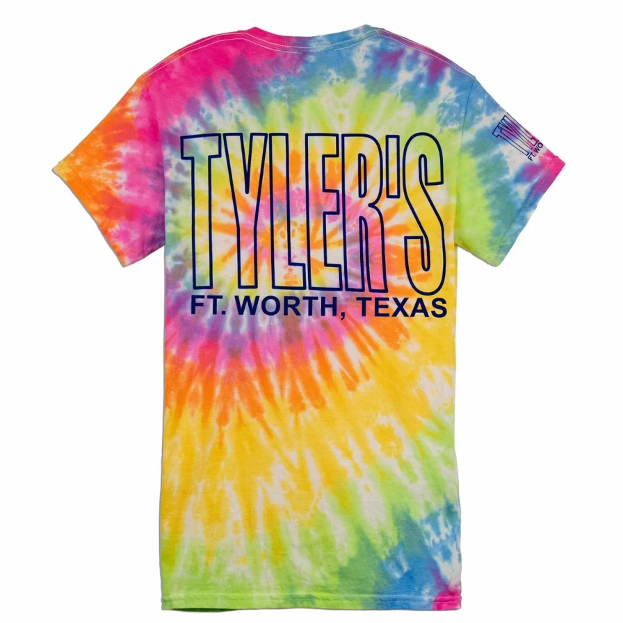 Kids' Tie-Dye T-Shirt with Outline Graphic - Stylish Comfort Tee for Boys and Girls