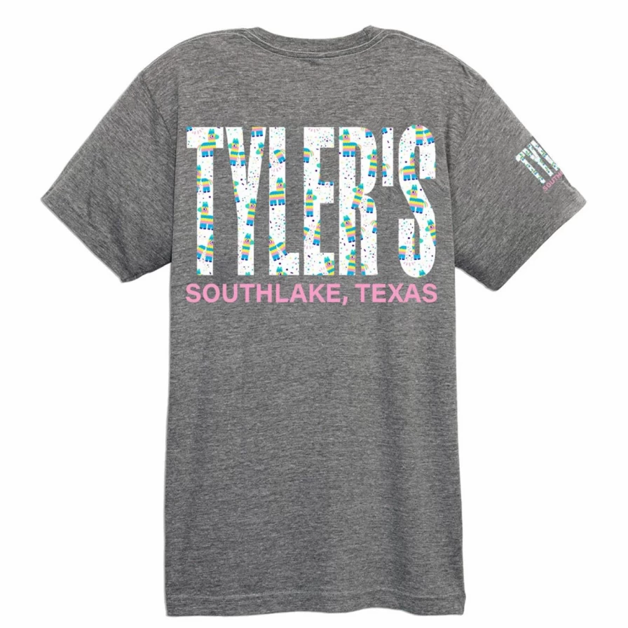 "Tyler's Grey Pinata Graphic Tee - Southlake Vintage Inspired T-Shirt"