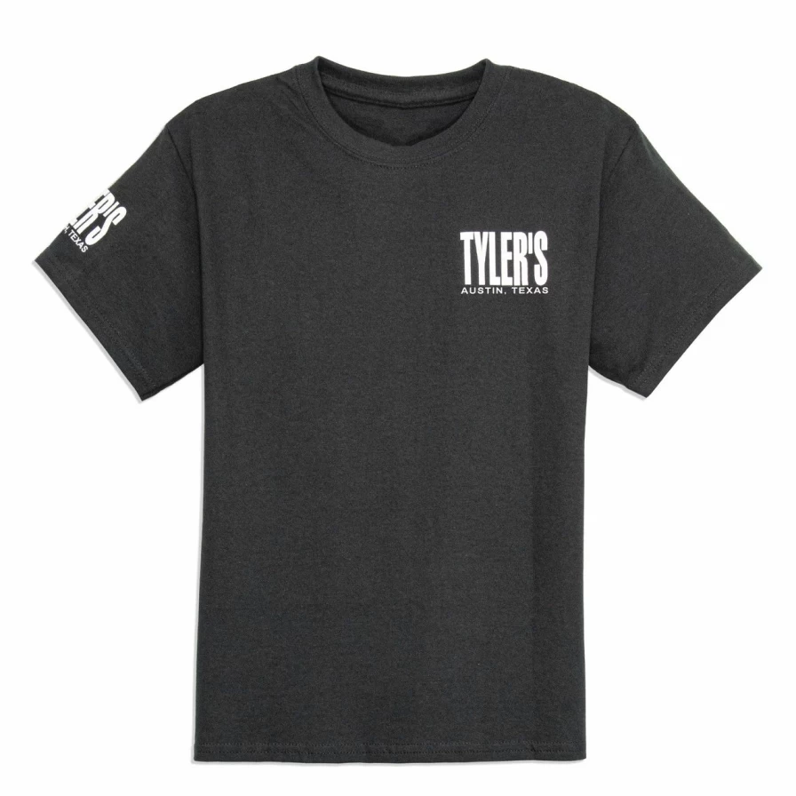 Kids' Black and White Tyler's T-Shirt by Austin - Stylish Comfort Tee for Children