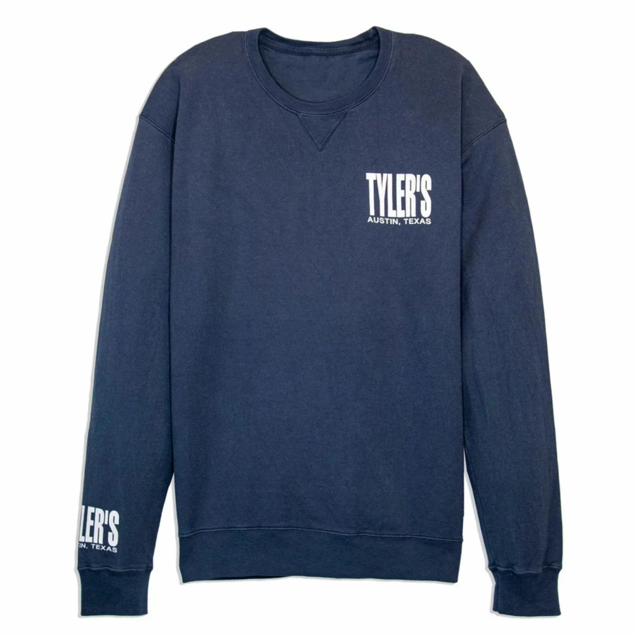 "Navy Blue Comfort Wash Sweatshirt - Soft Casual Pullover for Men & Women"