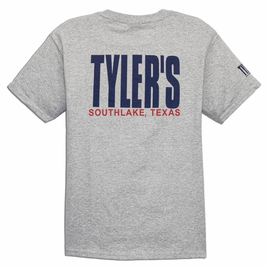"Kids' Grey and Navy Tyler Tee - Comfortable Cotton T-Shirt for Boys and Girls"
