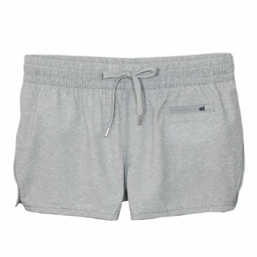 Women's Cool Grey Heather City Shorts - Comfortable Casual Urban Shorts for Women