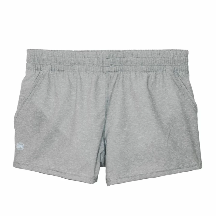 Women's Cool Grey Heather City Shorts - Comfortable Casual Urban Shorts for Women