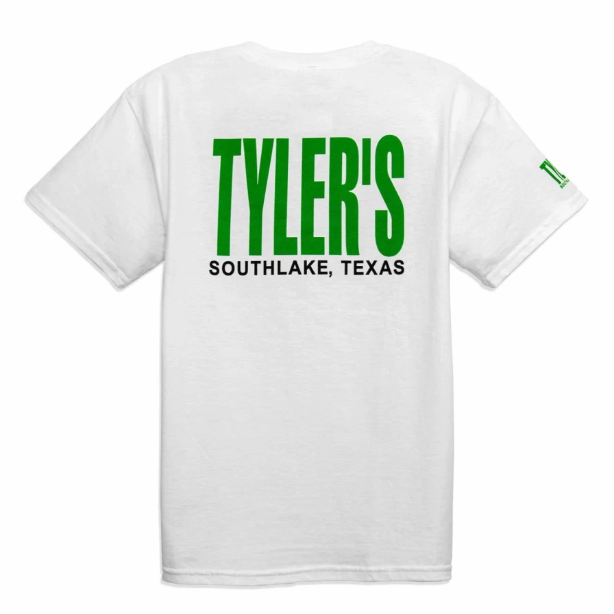 Kids' White and Green Tyler's T-Shirt - Southlake Collection