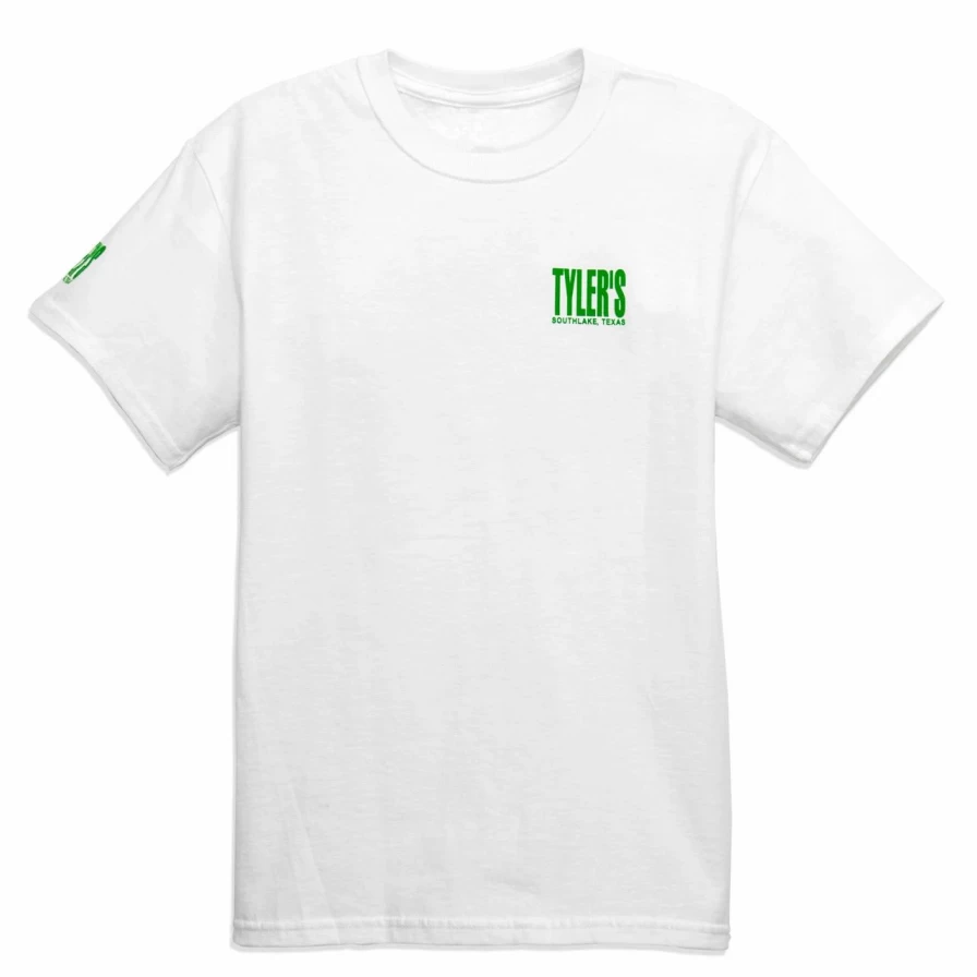 Kids' White and Green Tyler's T-Shirt - Southlake Collection