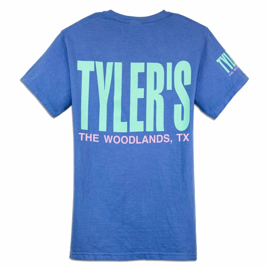 "Comfort Colors Vintage Blue And Bright Mint Short Sleeve T-Shirt – The Woodlands Collection"