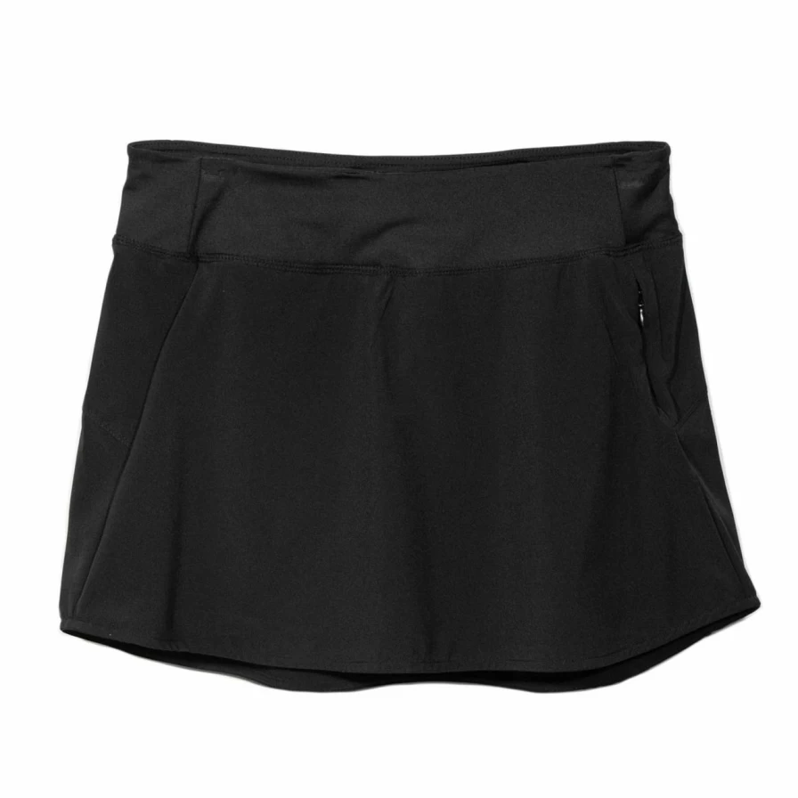 Black Women's City Skort - Stylish & Comfortable Athletic Skirt Shorts for Urban Wear