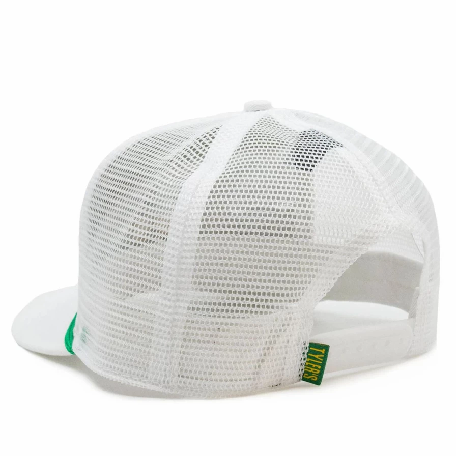 "White Fort Worth Golf Trucker Hat – Stylish & Breathable Mesh Cap"