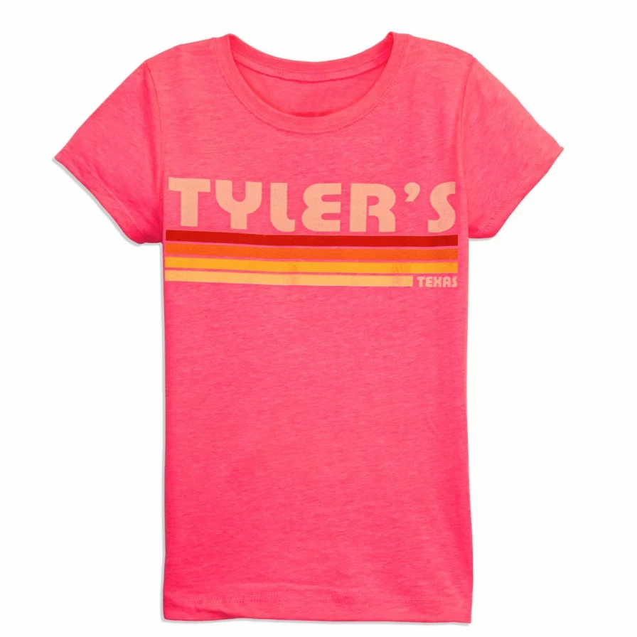 "Girls' Electric Pink Tyler's Bueller Graphic Tee"
