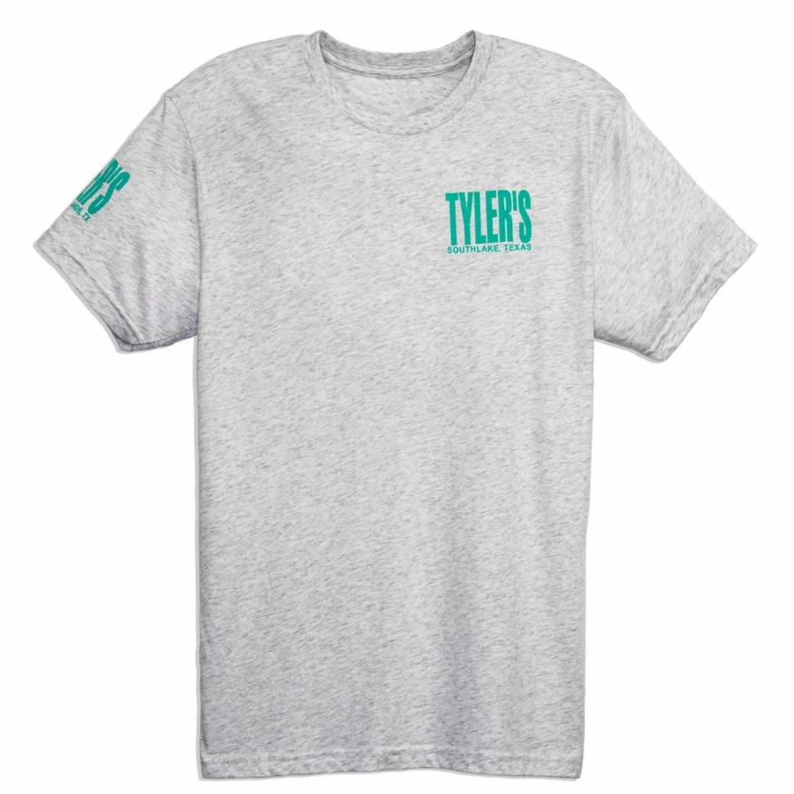 Vintage White Mint Melon Track Tee Southlake Retro Style T-Shirt