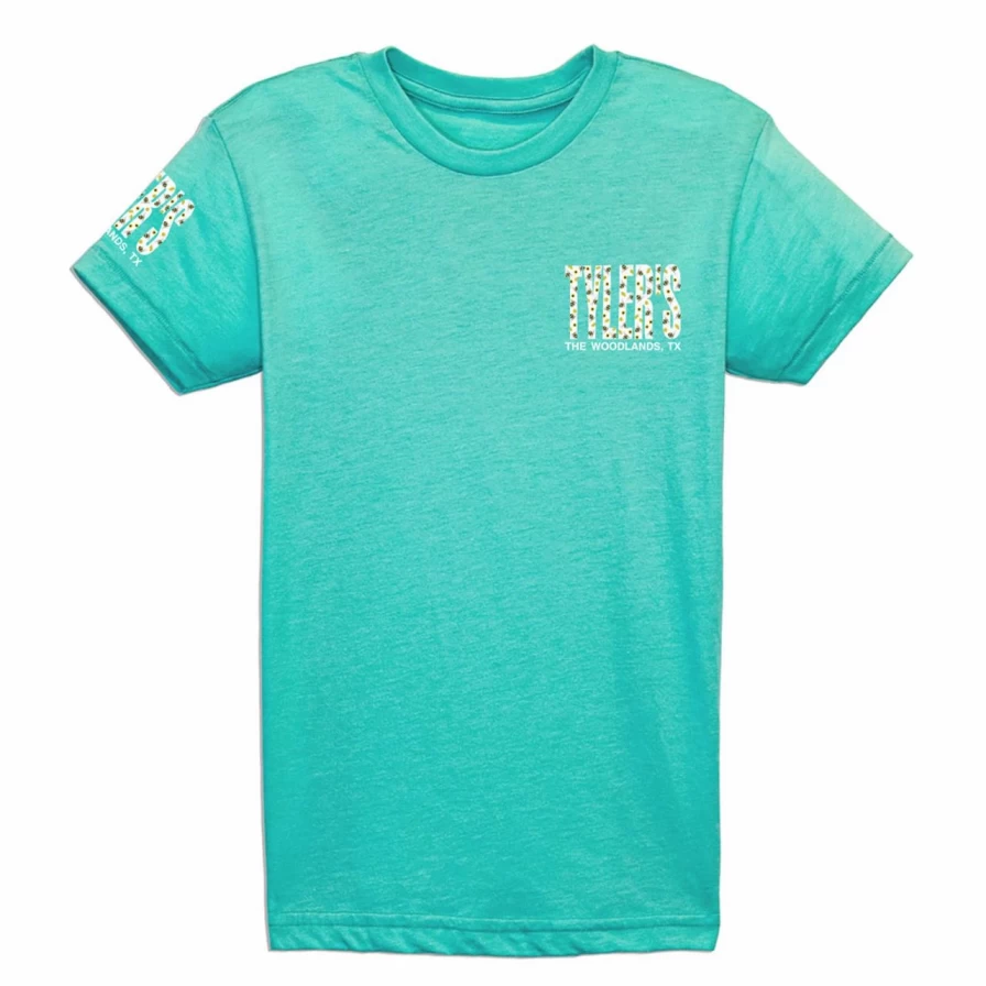 "Heather Sea Green Bee Graphic Tee - The Woodlands Tyler's Organic Cotton T-Shirt"