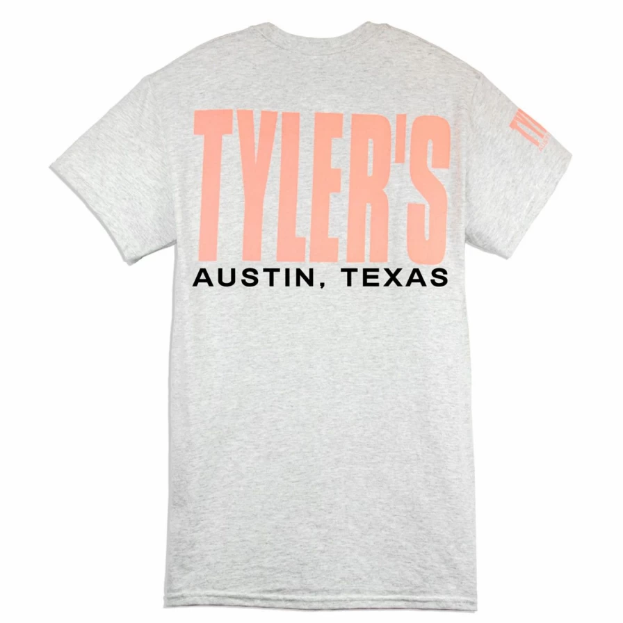 "Tyler's Ash and Baby Pink T-Shirt | Austin Inspired Casual Tee"