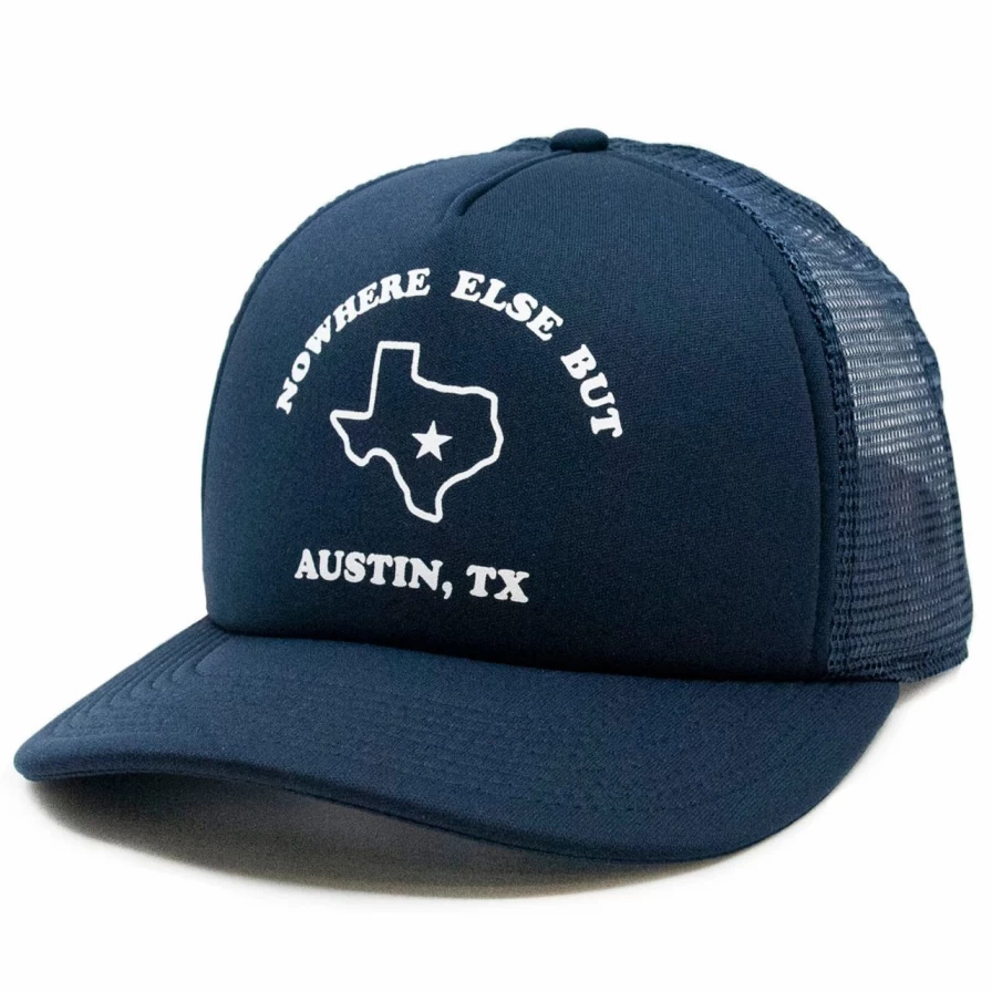 "Austin, TX Exclusive Navy Trucker Hat | Nowhere Else But Austin"