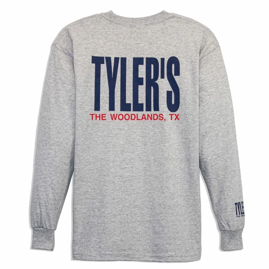 Boys' Grey and Navy Long Sleeve T-Shirt - Casual Kids Top for Everyday Wear