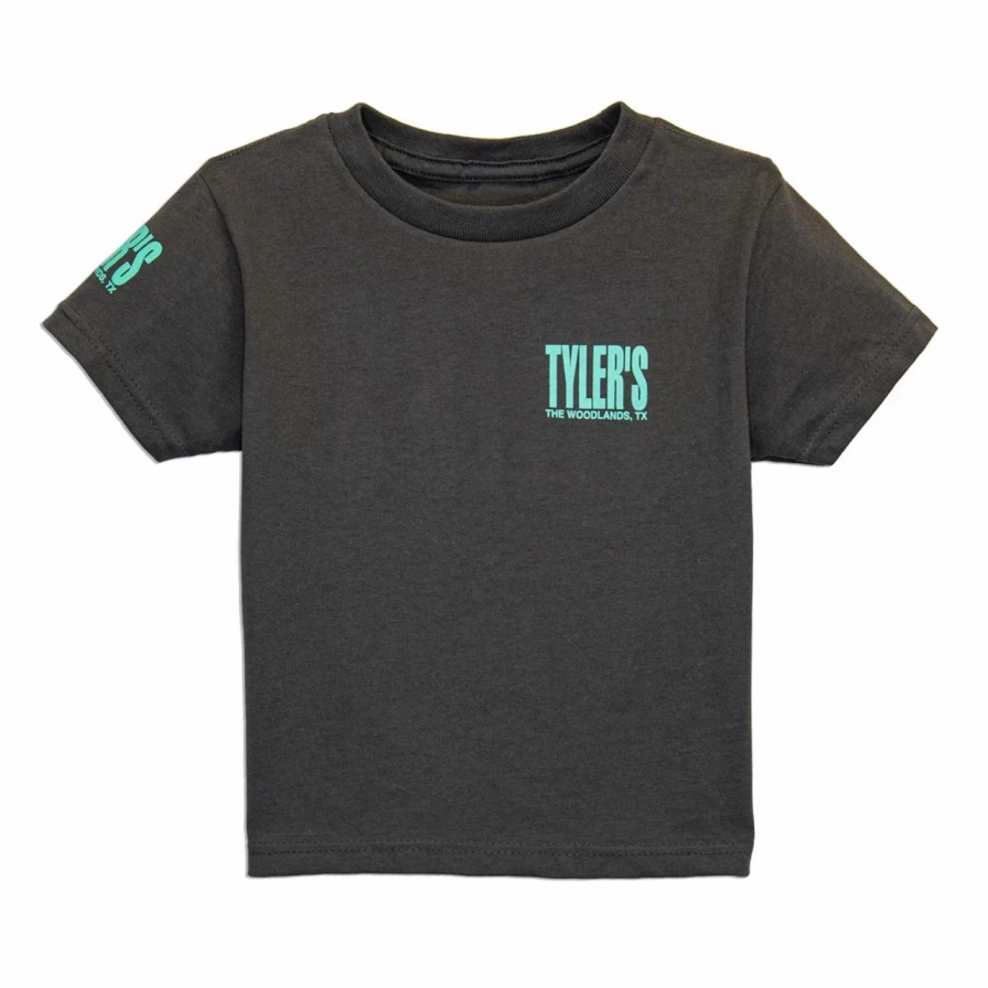 Toddler's Charcoal and Mint Green Tyler's T-Shirt - The Woodlands Collection