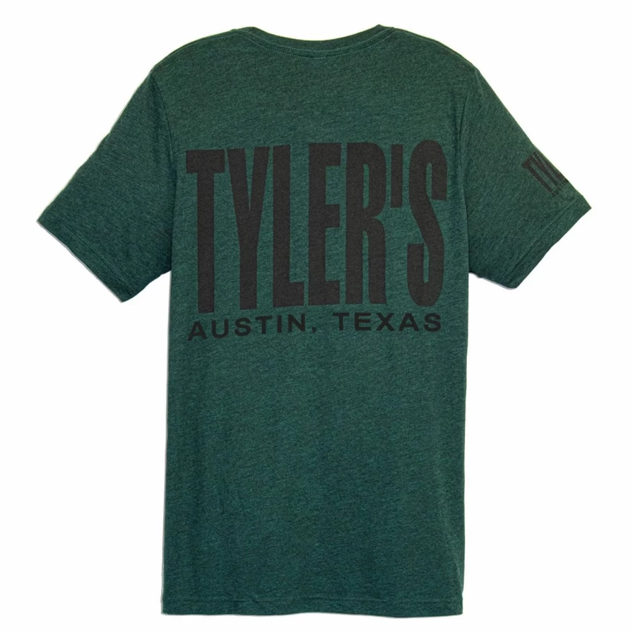 Tyler's Emerald and Black Track Tee Austin - Stylish Comfort for Everyday Wear