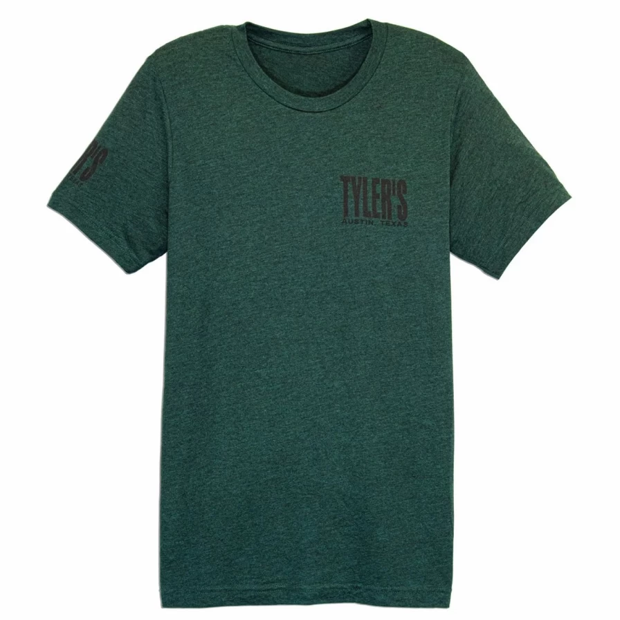 Tyler's Emerald and Black Track Tee Austin - Stylish Comfort for Everyday Wear