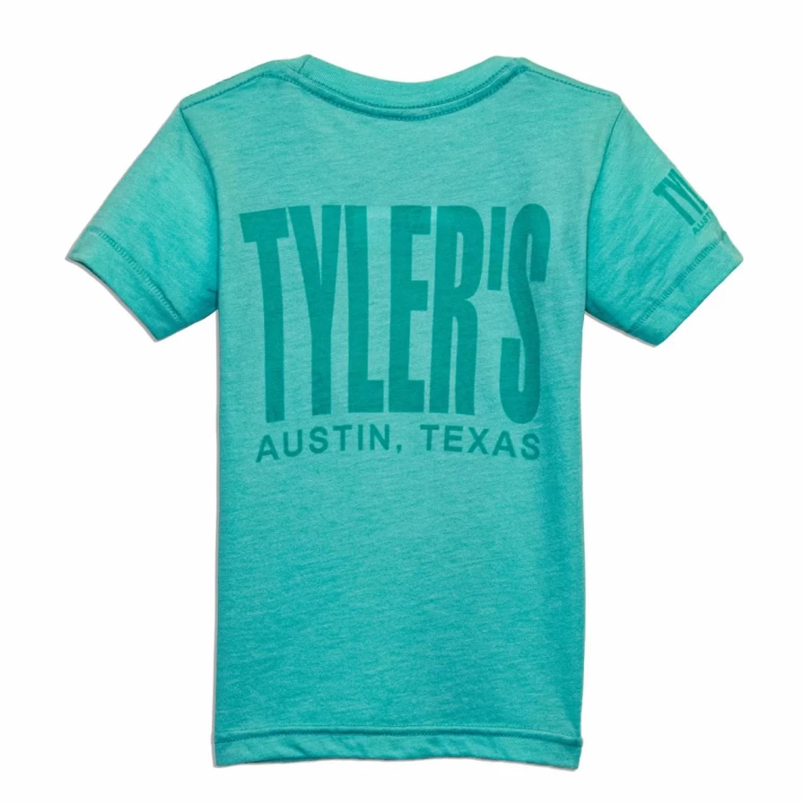"Toddler's Seafoam Green Heather Short Sleeve T-Shirt by Tyler's Austin"